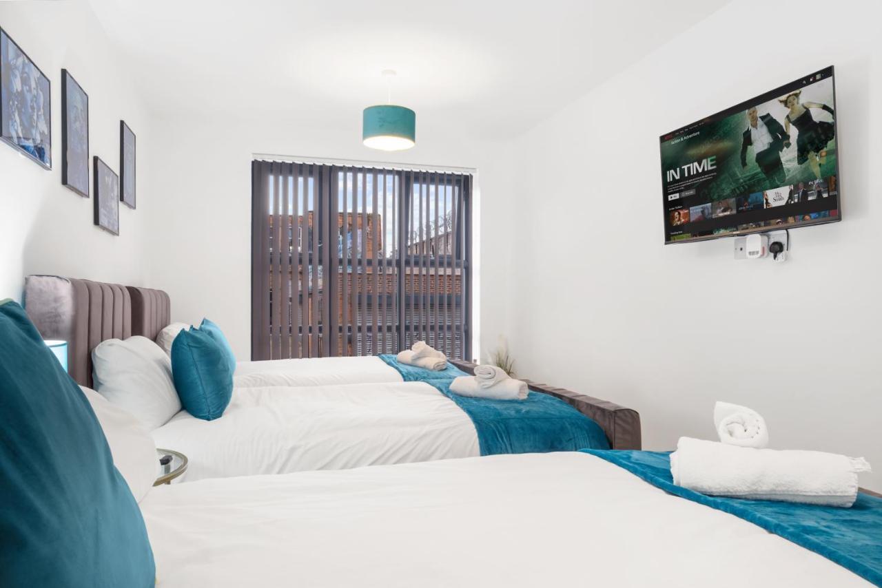 Ebra Stays - Choice Of 2 Or 3 Individual Beds - Luxury New Build Apartment ✪ City Centre, Digbeth ✓ Smart Tv'S & Large Corner Sofa - 伯明翰 外观 照片