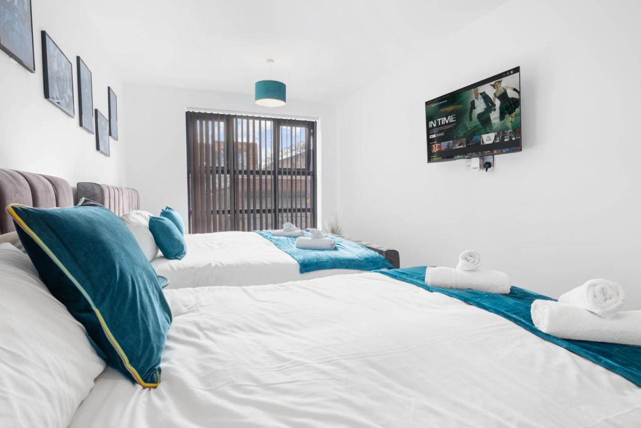 Ebra Stays - Choice Of 2 Or 3 Individual Beds - Luxury New Build Apartment ✪ City Centre, Digbeth ✓ Smart Tv'S & Large Corner Sofa - 伯明翰 外观 照片